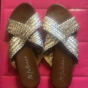 Matisse sandal  mixed metals
